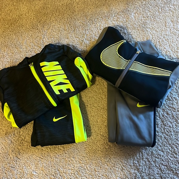 Little Boy Neon Nike Suits 3T and 4